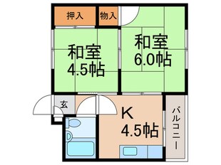 コ－ポ新生の物件間取画像